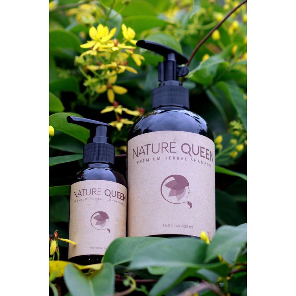 [ CHÍNH HÃNG ] Dầu gội xả thảo dược Nature Queen ngăn ngừa rụng tóc, kích thích mọc tóc 100ML- Sao Thái Dương