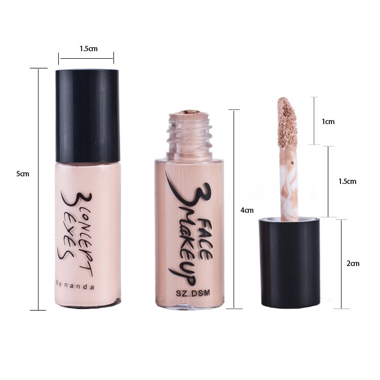 🌈🍎🍭 Bút Kem Che Khuyết Điểm Thần Thánh 3 Face Makeup - Y342