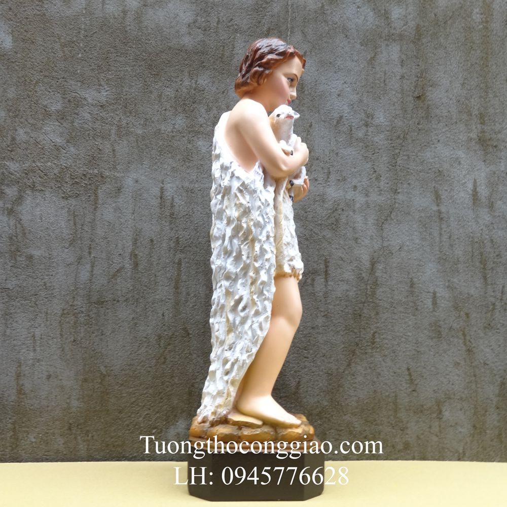 Tượng Thánh Gioan Baotixita  50cm composite