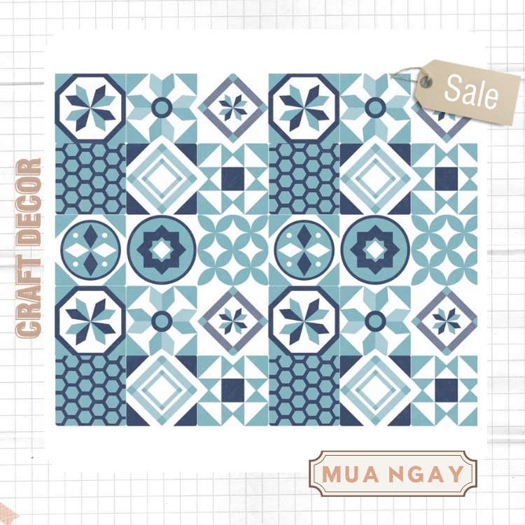 Set Gạch bông 40x60cm - Decal Gạch Bông Dán bếp, Dán tường, decal Trang trí nhà - TGKA