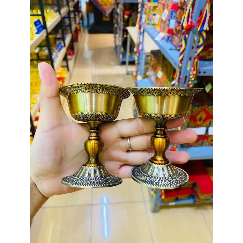 [PHÁP BẢO MINH CHÂU] Chén đựng nến bơ Cát Tường đồng nhỏ