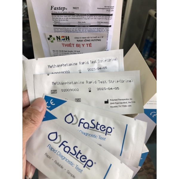 Test thử Que thử nhanh ma túy đá bằng nước tiểu tại nhà que thử chất gây nghiện MET METHAMPHETAMINE FASTEP