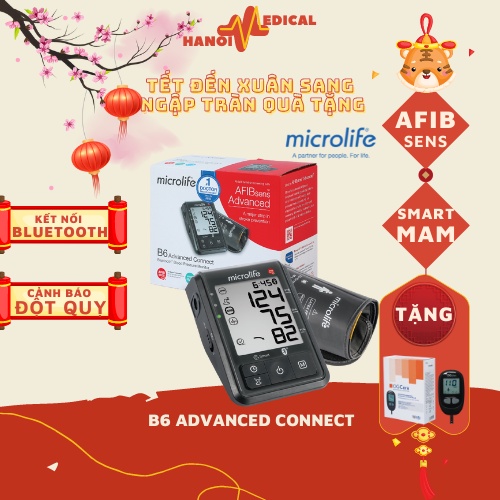 Máy Đo Huyết Áp Bắp Tay Microlife B6 ADVANCED CONNECT - BẢO HÀNG 5 NĂM