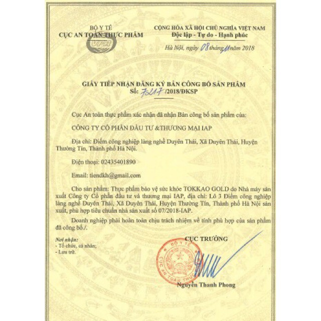 Cốm Tokkao Gold - giúp phát triển chiều cao và cân nặng