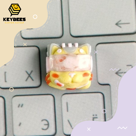 Artisan Keycap - Nút bàn phím cơ resin handmade Felix Kẹo Xoài