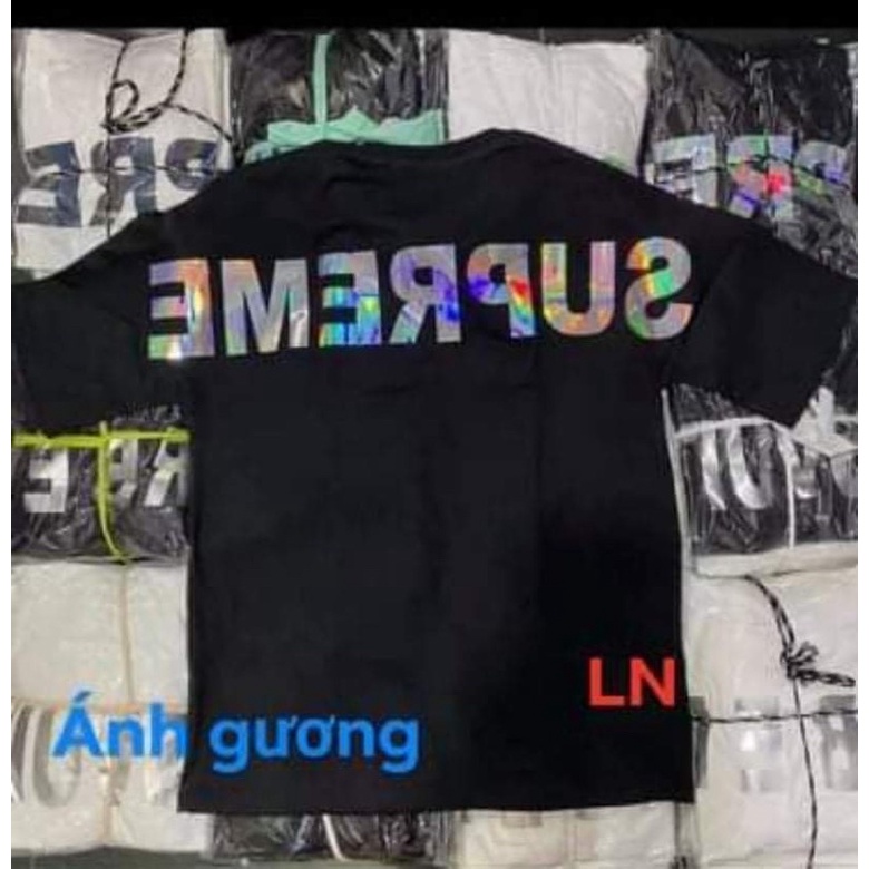 Áo phông SUPRE ánh gương ngang lưng TH6