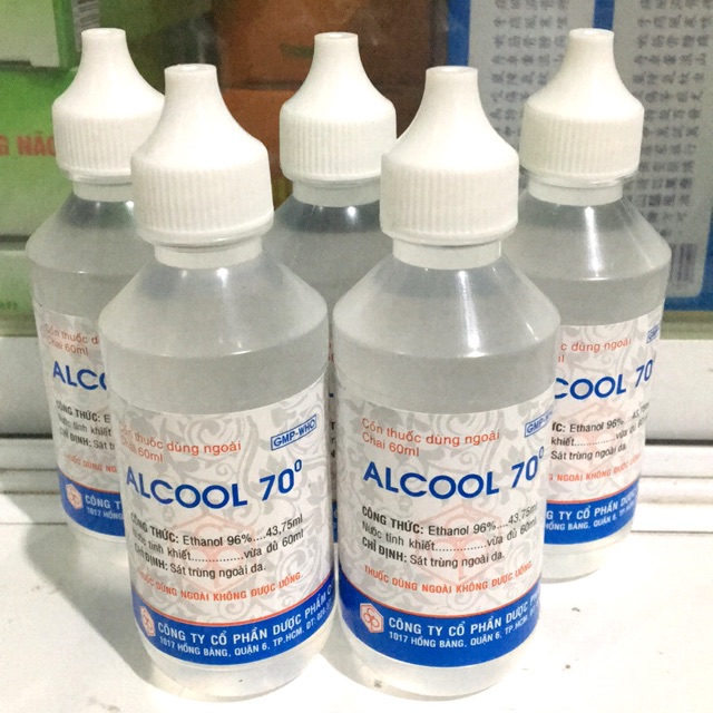 ALCOOL 70 độ- 60ml