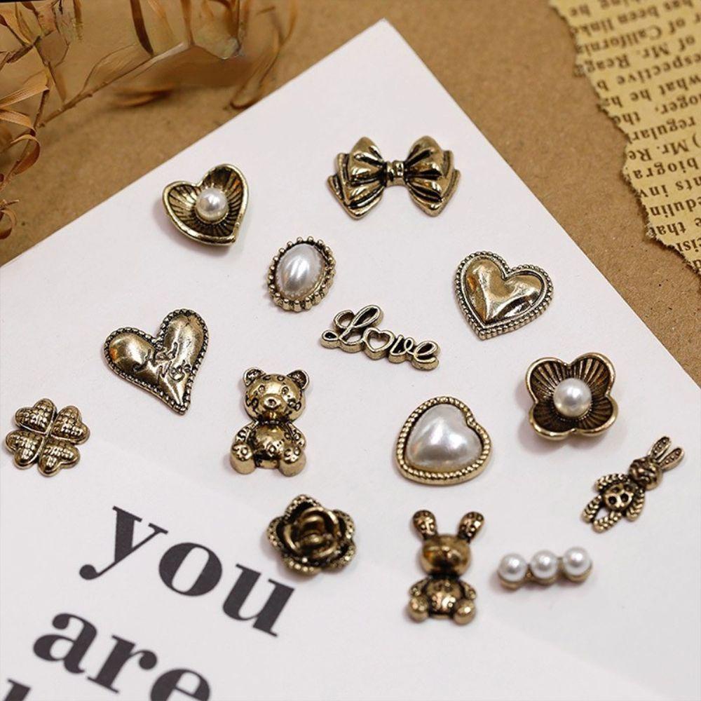 Phụ Kiện Trang Trí Móng Tay Kiểu Dáng Sang Trọng Phong Cách Vintage