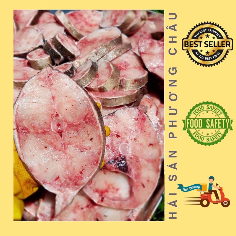Cá bớp biển Phan Thiết cắt khúc tươi ngon 500g