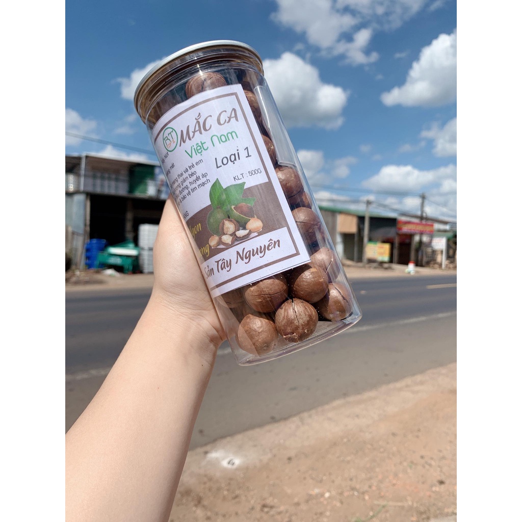 Hạt Macca Tây Nguyên sấy nứt vỏ- loại 1  ⚡️ Tặng kèm khui hạt