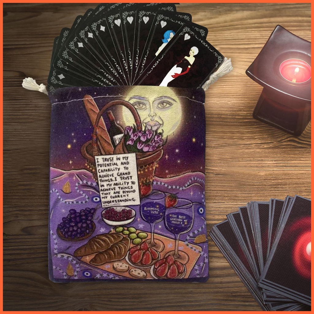 Túi Dây Rút Đựng Bài Tarot 5X7 Inch Tiện Dụng