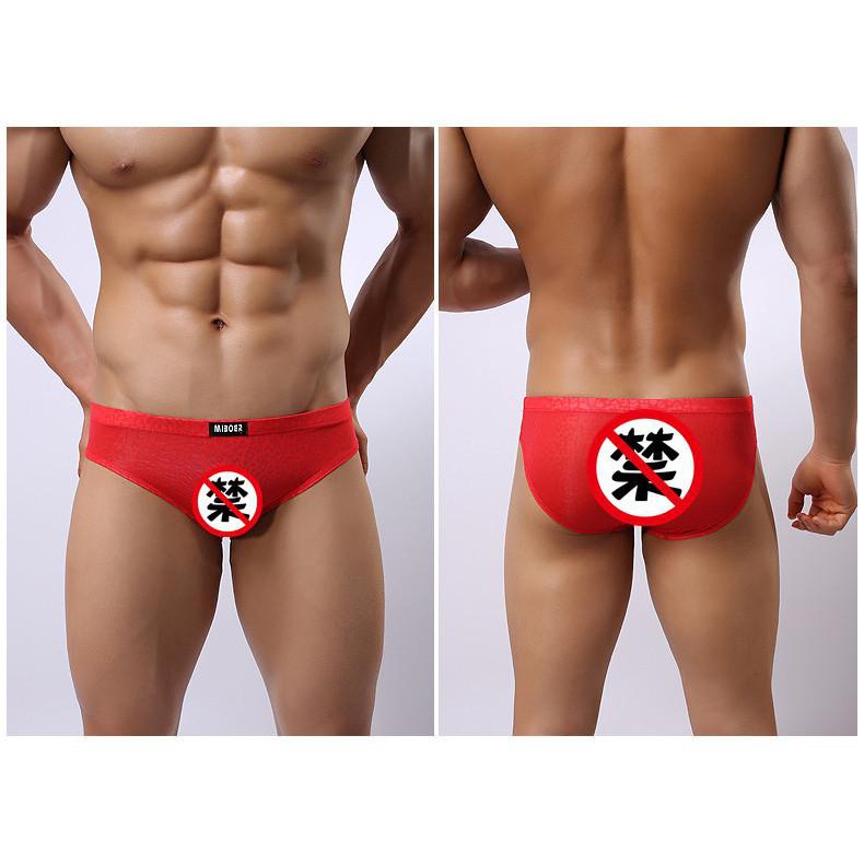 Quần lót nam tam giác cao cấp chất liệu thun cotton, Quần sịp nam tam giác thun phối lưới co dãn 4 chiều - 352