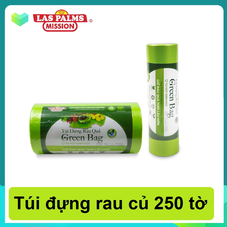 Túi Đựng Rau Quả Laspalm - Tự phân hủy (250 túi)