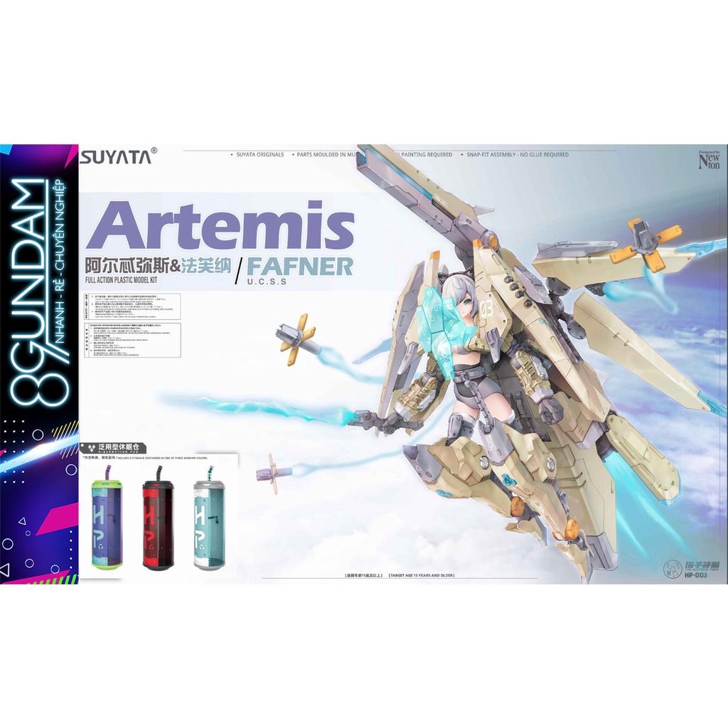 Mô Hình Lắp Ráp The Hunter's Poem 1/12 Artemis & Fafner SUYATA