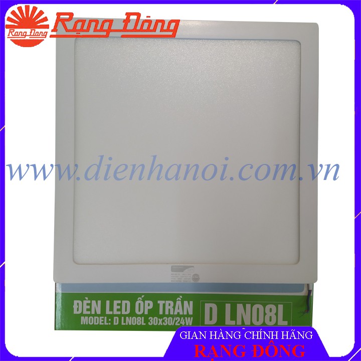 Đèn LED ốp nổi trần vuông Rạng Đông 12W, 18W, 24W
