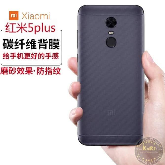 Miếng Dán Sợi Carbon 3d Bảo Vệ Mặt Sau Cho Xiaomi Redmi 5 Plus