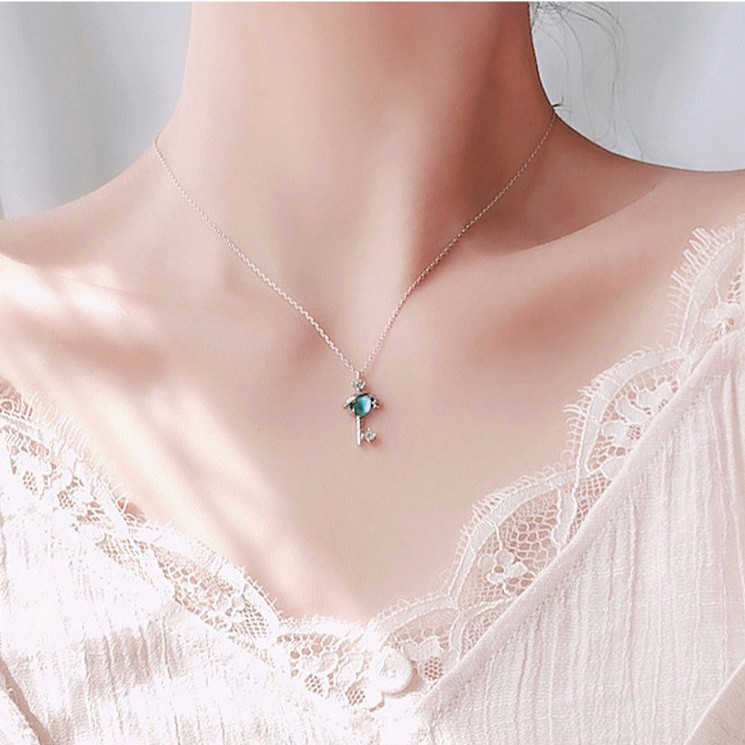 Dây chuyền chìa khóa xanh hi vọng ( có ảnh thật )