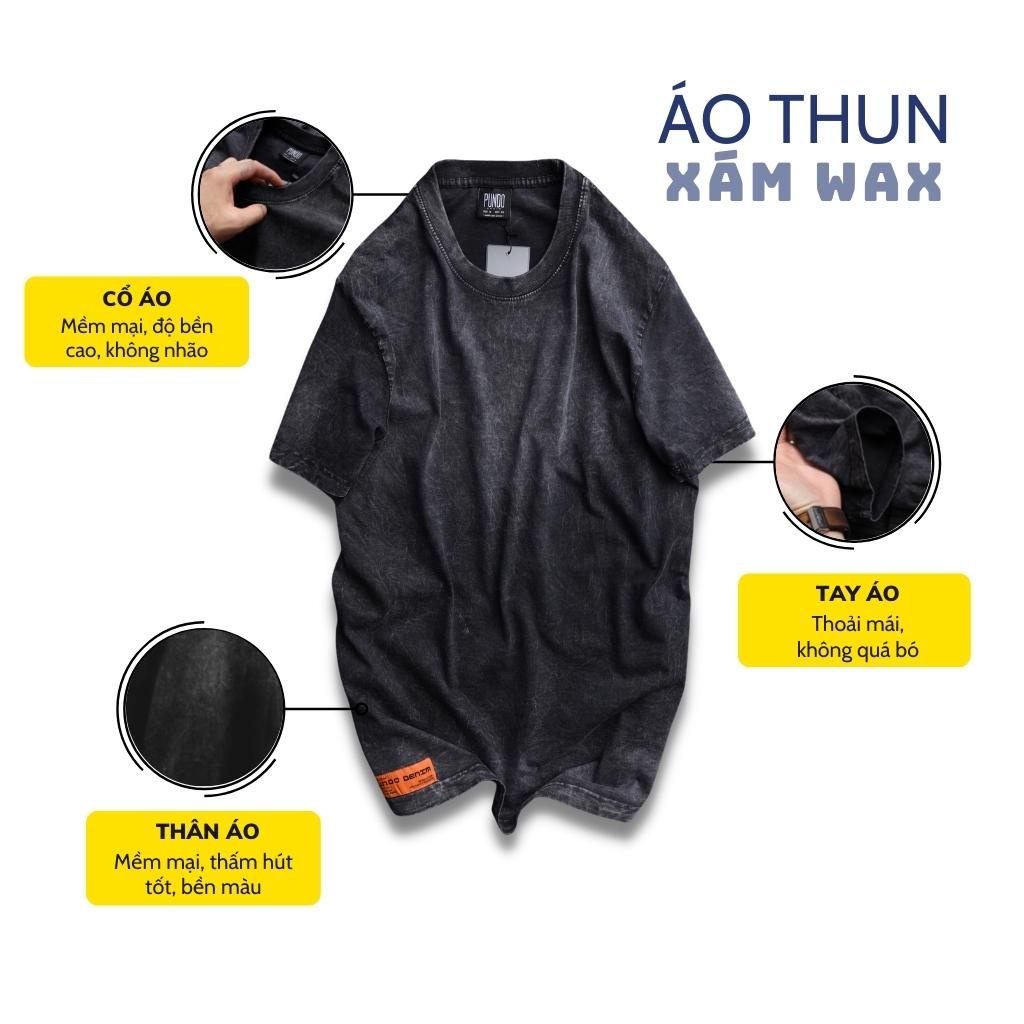 Áo thun nam cổ tròn tay ngắn phông trơn vải cotton cao cấp PUNDO ATPD445