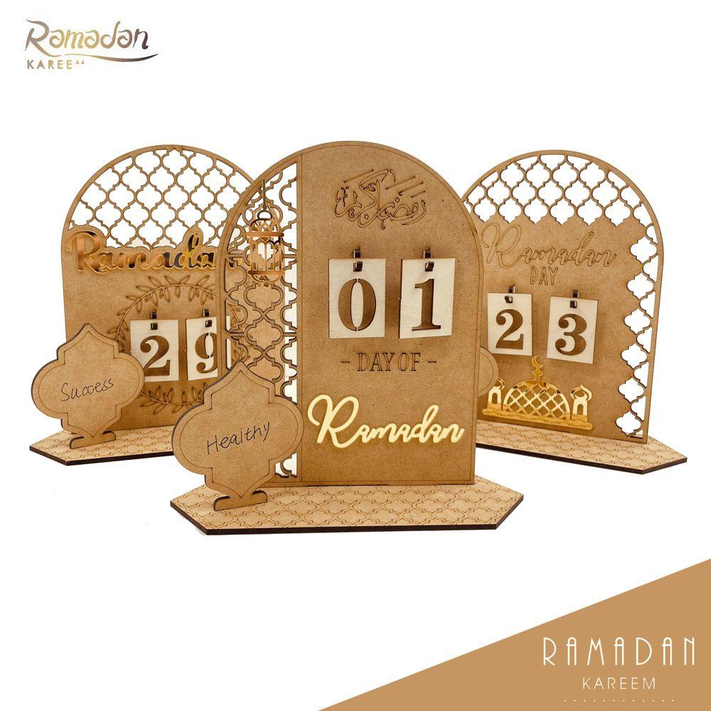 Lịch Gỗ Đếm Ngược Phong Cách Hồi Giáo Độc Đáo DIY