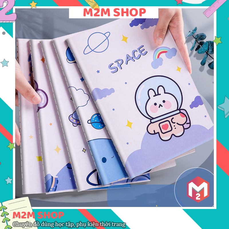 Sổ tay mini có dòng kẻ nhiều hình cute dễ thương dày 60 trang