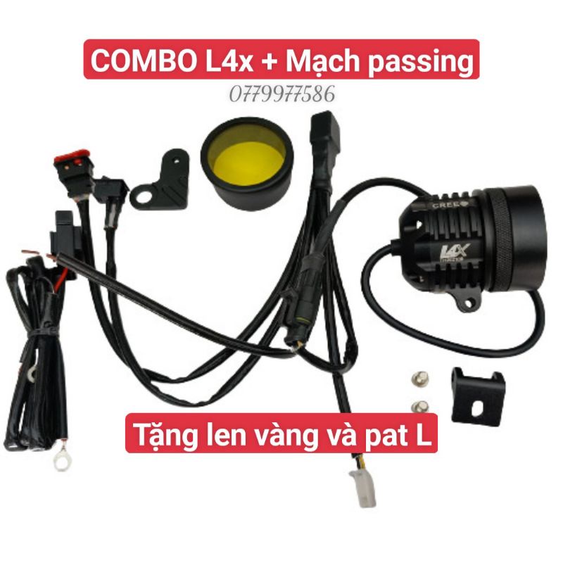 Combo L4x + Mạch Passing cho tất cả dòng xe | Cầu chì riêng | Rắc chống nước
