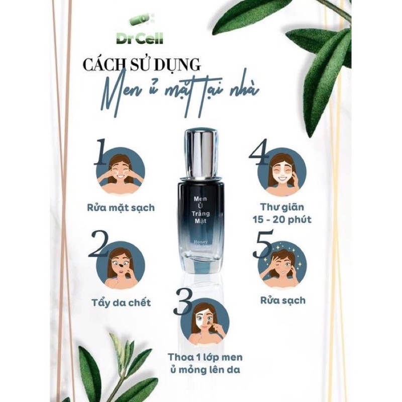 Men Ủ Trắng Mặt Dr Cell