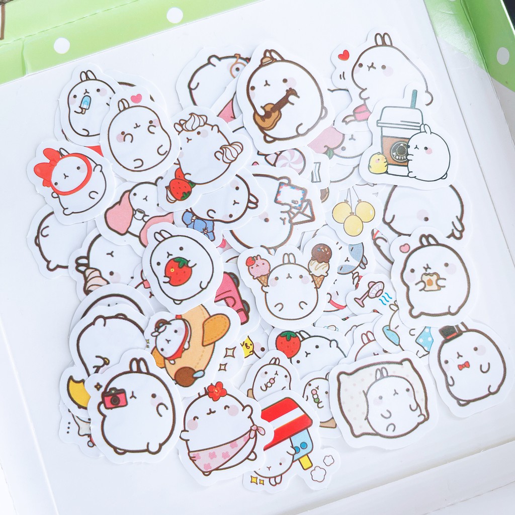 [CÓ SẴN] Set 50-100-150 sticker dán hình siêu siêu dễ thương - MiuSua