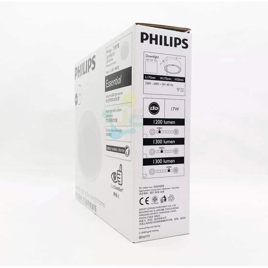 Đèn LED Downlight Philips 17W 175mm, Đèn ốp trần, Đèn trang trí hành lang