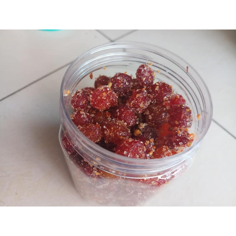 6 hủ chùm ruột +me thái lắc muối ớt Tây Ninh - hủ 250gr -SALE SẬP SÀN - Thế Giới Bánh Tráng