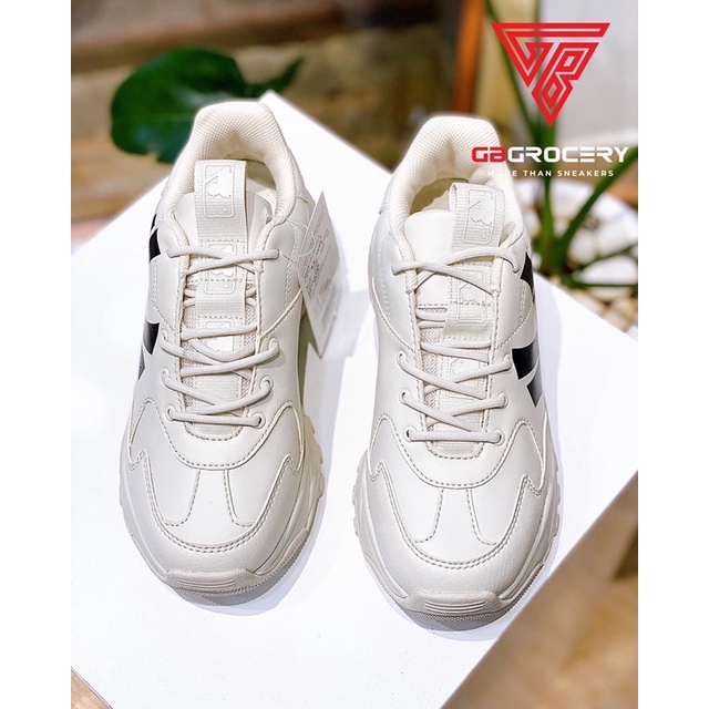 Giày MLB Bigball Chunky NY Yankees Beige - Ảnh thật shop chụp