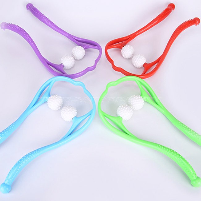 Dụng cụ massage cổ vai gáy cầm tay 2 bi đa năng tiện lợi