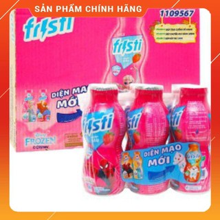 Sữa chua uống Fissti lốc 6 chai x90ml  Hương Dâu và Táo
