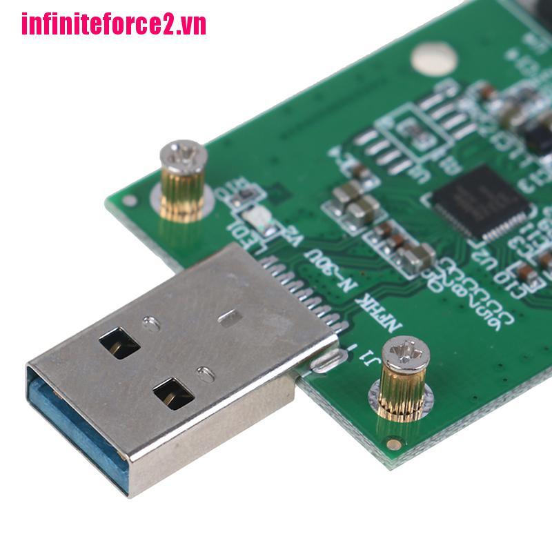 1 Card Chuyển Đổi Mini Usb 3.0 Sang Pcie Msata Ssd Pcba