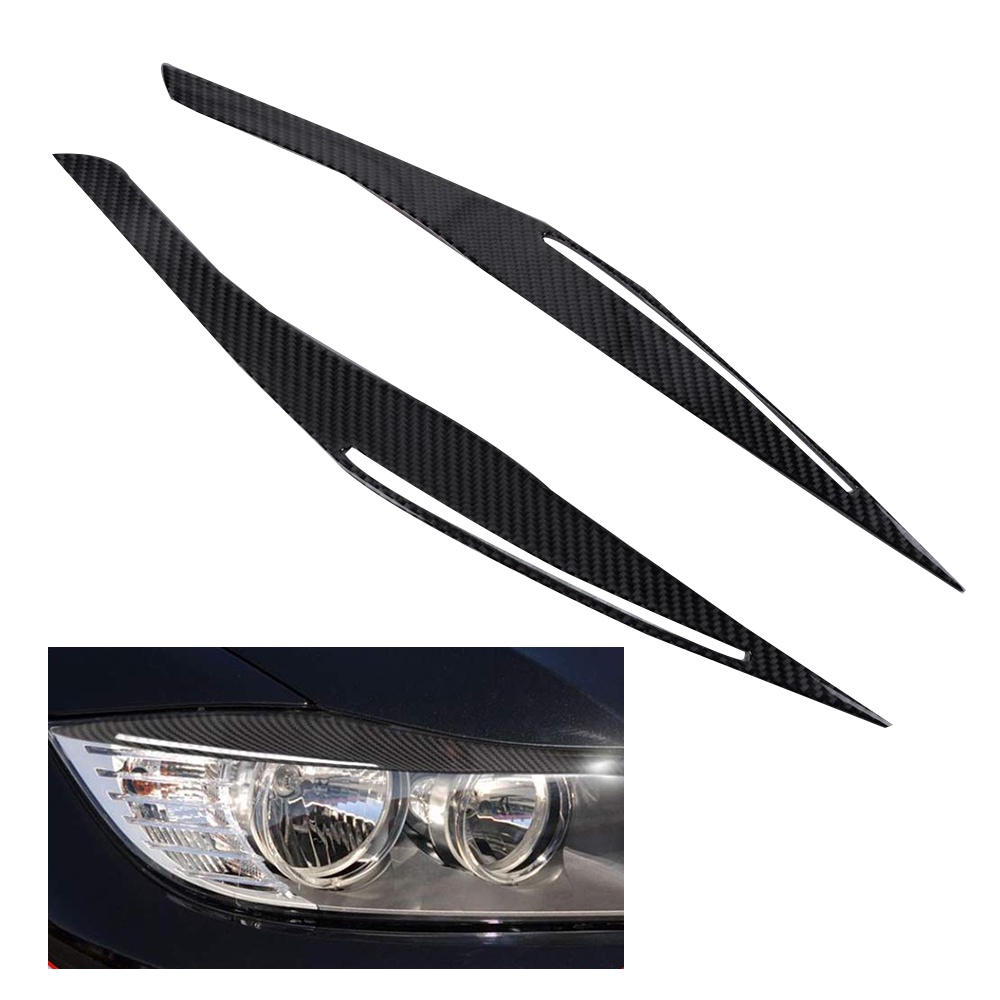 Phù Hợp Miếng Dán Trang Trí Đèn Pha Bằng Sợi Carbon Cho BMW E90 E91 328I 335I M3 2006-2011