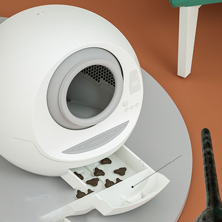 Nhà vệ sinh tự động cho mèo Meet Automatic Cat Toilet - Máy Dọn Phân Mèo tự động cao cấp chất lượng