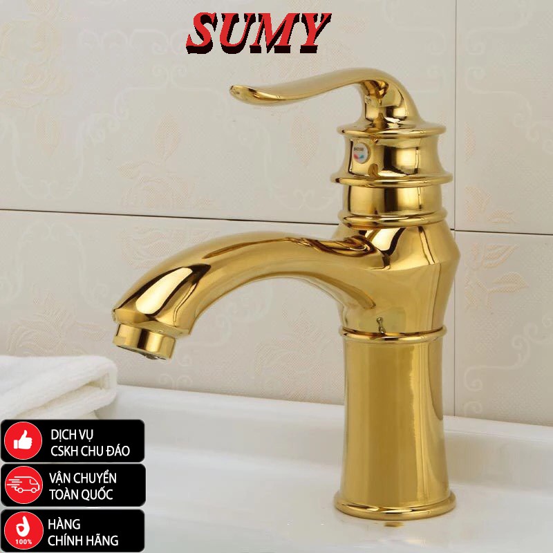 Vòi Lavabo đồng mạ niken 5 lớp Kmy SL-215