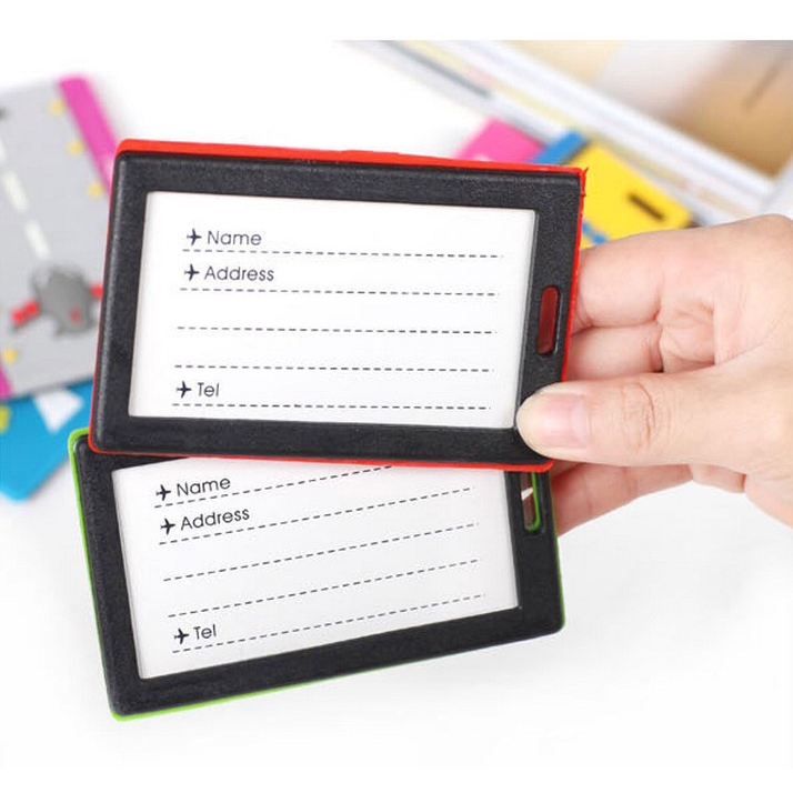 Thẻ Đánh Dấu Hành Lý Cỡ Lớn In Họa Tiết Hoạt Hình 3D Dễ Thương Tiện Dụng