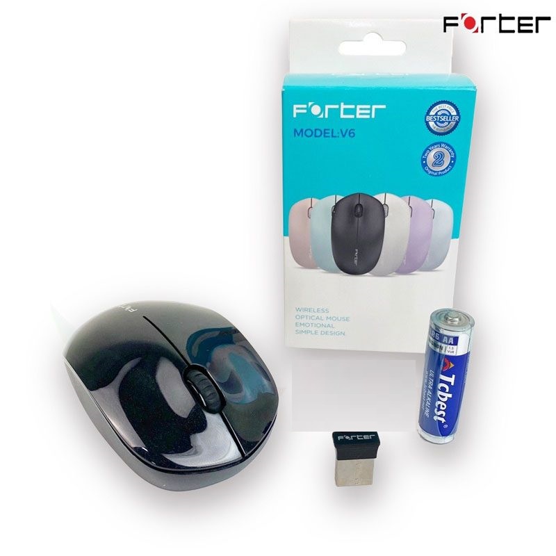Chuột Không dây Forter V6 - 6 màu  - Hàng Chính Hãng BH 2 Năm