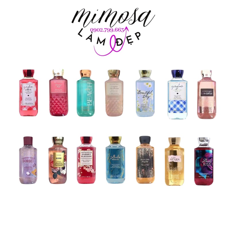 Sữa tăm Bath & Body Works Shower gel lưu hương lâu cấp ẩm dưỡng mịn sáng da