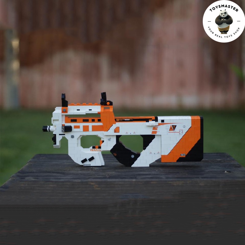 Đồ Chơi Lắp Ráp Kiểu LEGO Súng Mô Hình PUBG P90 Asiimov Với 900+ Mảnh Ghép, Bản Thiết Kế Tiêu Chuẩn Tỉ Lệ 1:1 Kevin 183