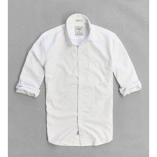Áo sơ mi nam tay dài màu trắng vải oxford cao cấp chính hãng Forest Flanel - Đẳng Cấp Soái Ca