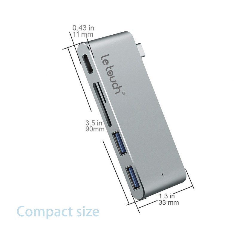 LE TOUCH USB-C COMBO HUB 5IN1