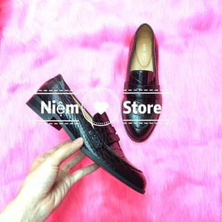 Giày mọi da mũi tròn Nine.west xuất xịn