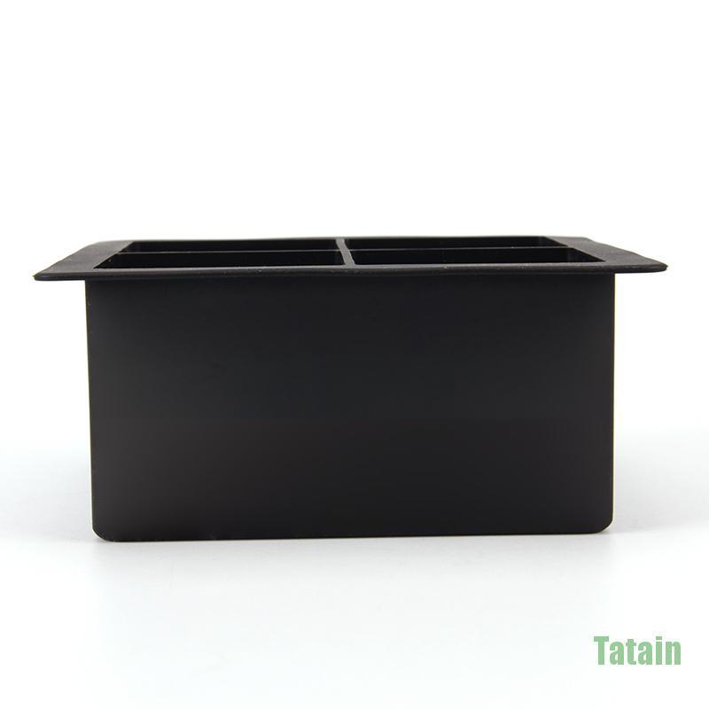 Khuôn silicon làm đá hình vuông cỡ lớn màu đen