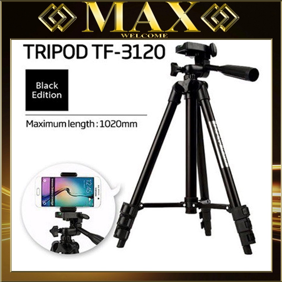 Giá đỡ điện thoại, máy ảnh Tripod-3120, live stream, chụp ảnh cực tiện điều khiển remote tương thích với nhiều dòng máy