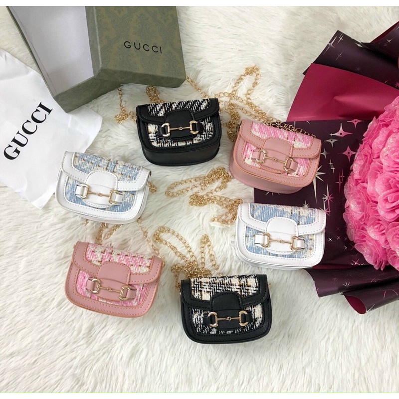 Túi mini D nối nhí đeo chéo siêu xinh