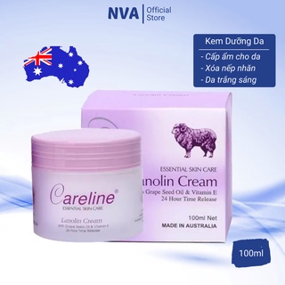 Kem dưỡng ẩm cừu tím lanolin cream careline úc 100ml