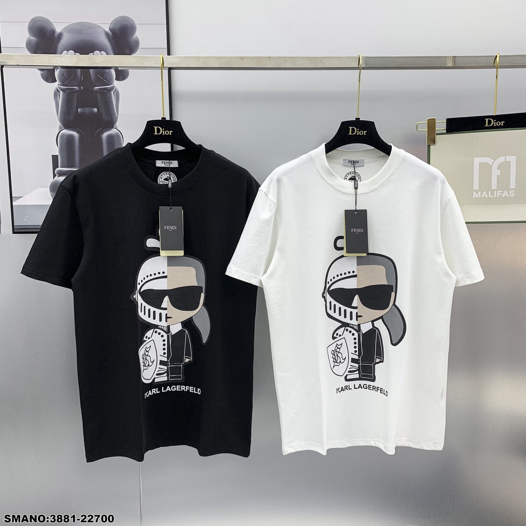 Áo Phông Nam Fendi In Hình Cậu Bé Cực Ngầu - Áo Phông Nam Nữ Fendi Chất Cotton Thoáng Mát Mềm Mịn DT FASHION MENWEAR