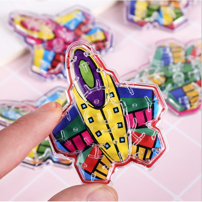 Đồ Chơi Trẻ Em Mê Cung Lăn Bi Hình Máy Bay Khóe Léo Thú Vị