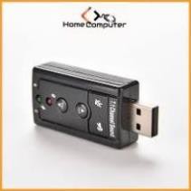 Usb soud 7.1 chuyển đổi usb ra chân tai nghe,loa bảo hành 3 tháng.Home Computer